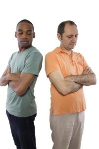same sex relationship problems.  Black male and white man